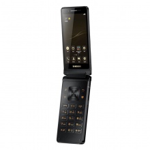 三星领世旗舰8 4GB+64GB 黑色（SM-G9298）翻盖智能商务手机4.2英寸双屏无线充电双卡双待手机