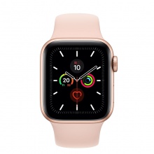 Apple/苹果 Apple Watch Series5；金色铝金属表壳；粉砂色运动型表带-S/M和M/L