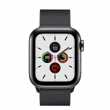 Apple/苹果 Apple Watch Series5；深空黑色不锈钢表壳；深空黑色米兰尼斯表带