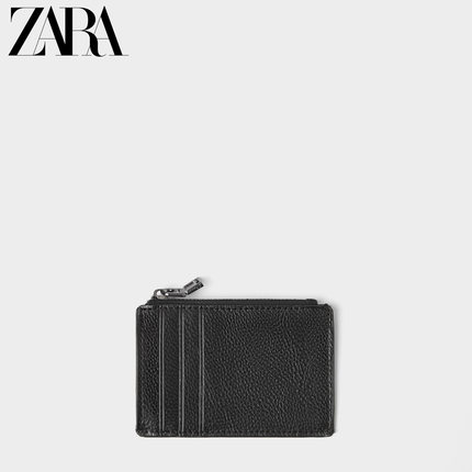 ZARA 新款 男包 黑色零钱包卡片夹卡包 13802520040