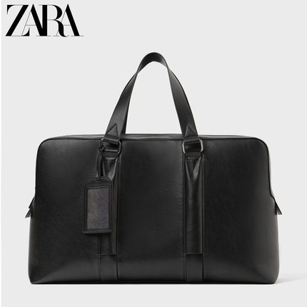 ZARA 新款 男包 黑色手提保龄球包旅行健身包 13100520040