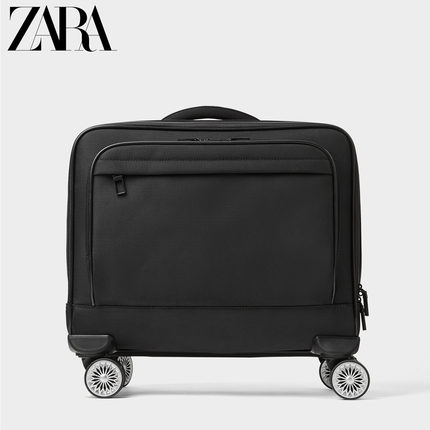ZARA 新款 男包 黑色多功能登机箱行李箱 16114005040