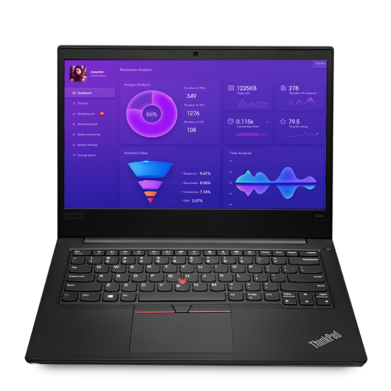 联想ThinkPad E480 20KNA00CCD 英特尔酷睿i5  14英寸轻薄便携 独显办公商务 学生笔记本电脑手提联想