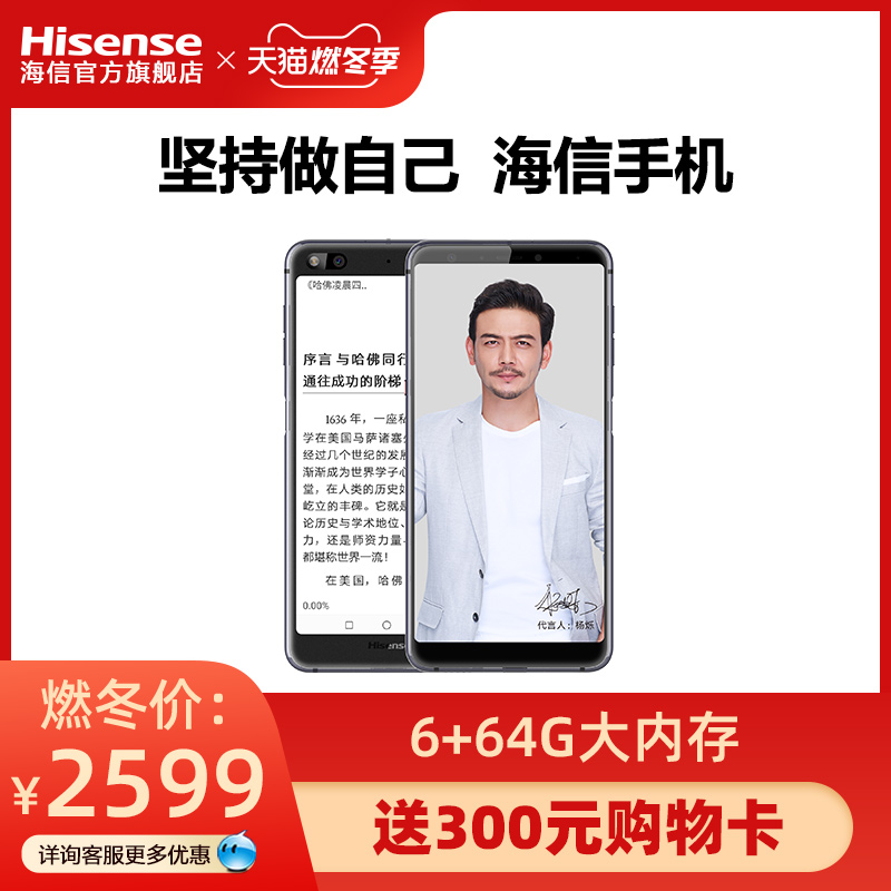 Hisense/海信 A6双全面屏手机 背光水墨屏电纸书阅读器 护眼健康阅读手机