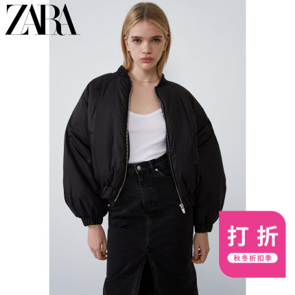 ZARA 新款 TRF 女装 宽松棉服飞行员夹克外套 05320204800