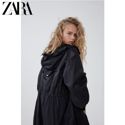 ZARA TRF 女装 可装包防水外套 02712203800