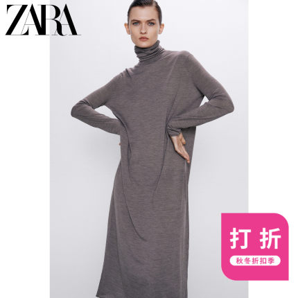 ZARA 新款 美丽诺羊毛连衣裙 05755122832