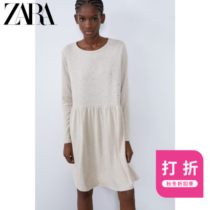 ZARA 新款 TRF 女装 亮光柔软触感连衣裙 05189999720