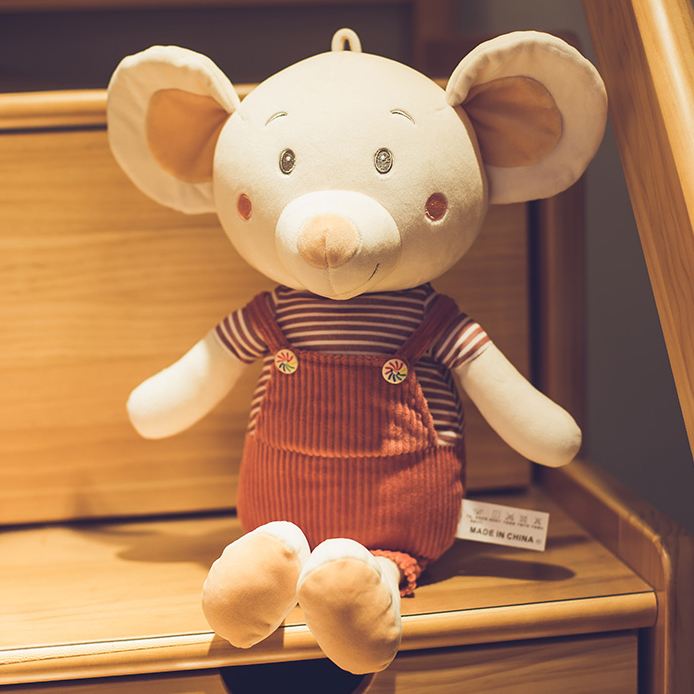 可爱老鼠毛绒玩具抱枕公仔布娃娃小玩偶女孩睡觉床上儿童生日礼物