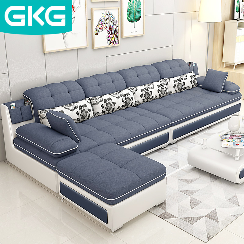 布艺沙发客厅套装现代简约小户型北欧沙发组合家具省空间