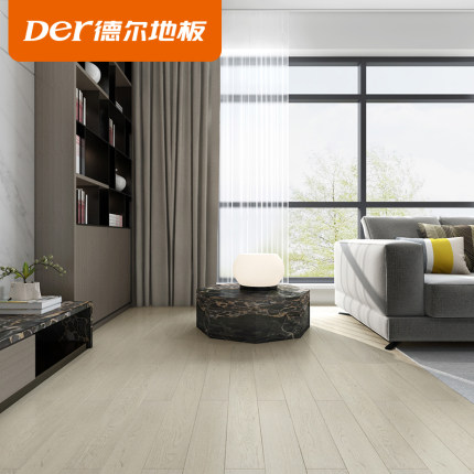 德尔地板卧室多层实木复合地板家用北欧时尚环保地暖木地板星爵