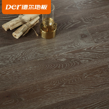 德尔地板卧室多层实木复合地板家用北欧时尚环保地暖木地板星爵