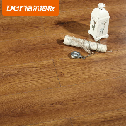 德尔地板无醛芯环保北欧家用卧室客厅强化复合木地板耐磨防潮DN14