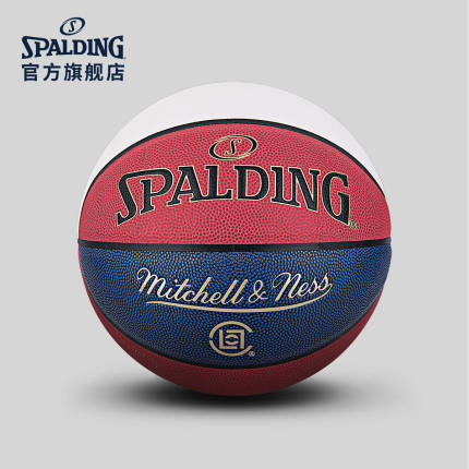 SPALDING官方旗舰店M&N CLOT红蓝白联名款7号PU室内外篮球76-687Y