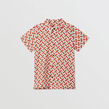 【新品上市】BURBERRY 儿童 专属标识印花棉府绸衬衫 80263581