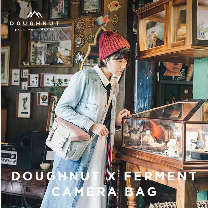 Doughnut x Ferment Camera Bag甜甜圈旅行单肩相机包mini小背包