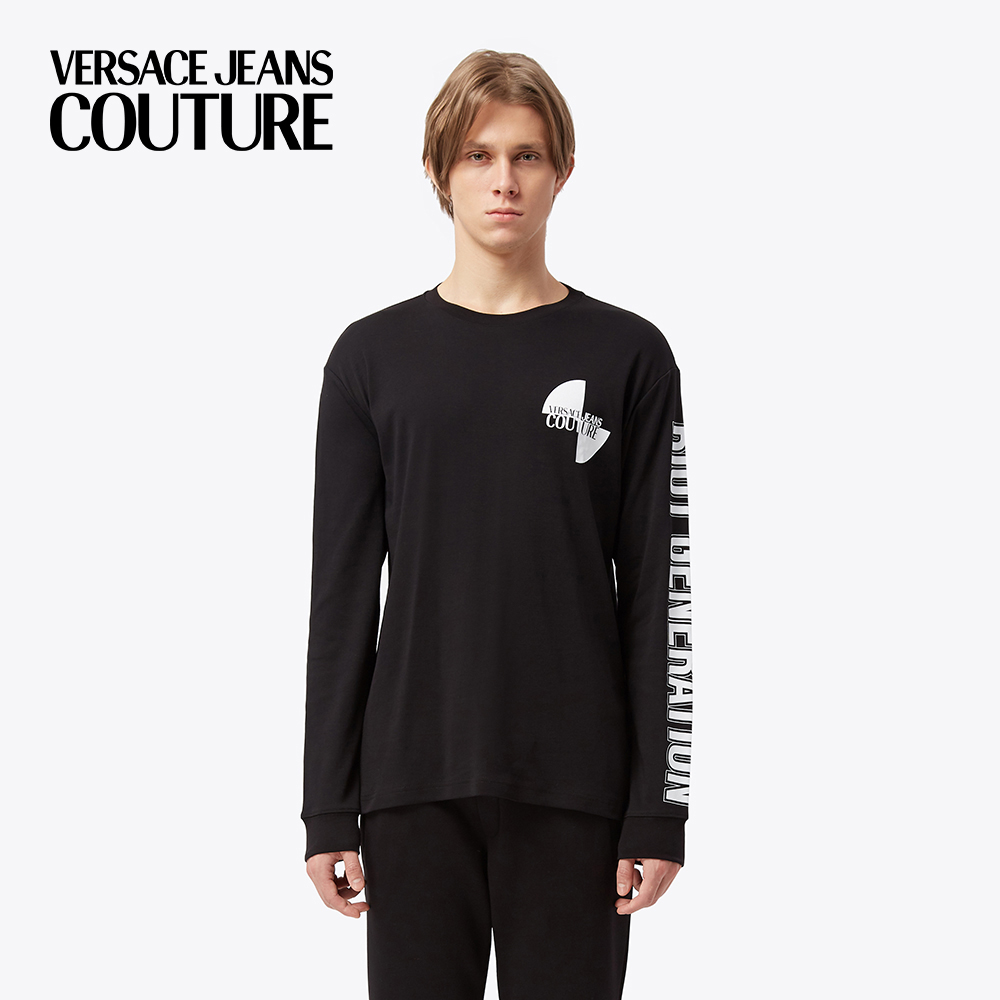 [官方]Versace Jeans Couture范思哲纯棉男士长袖T恤
