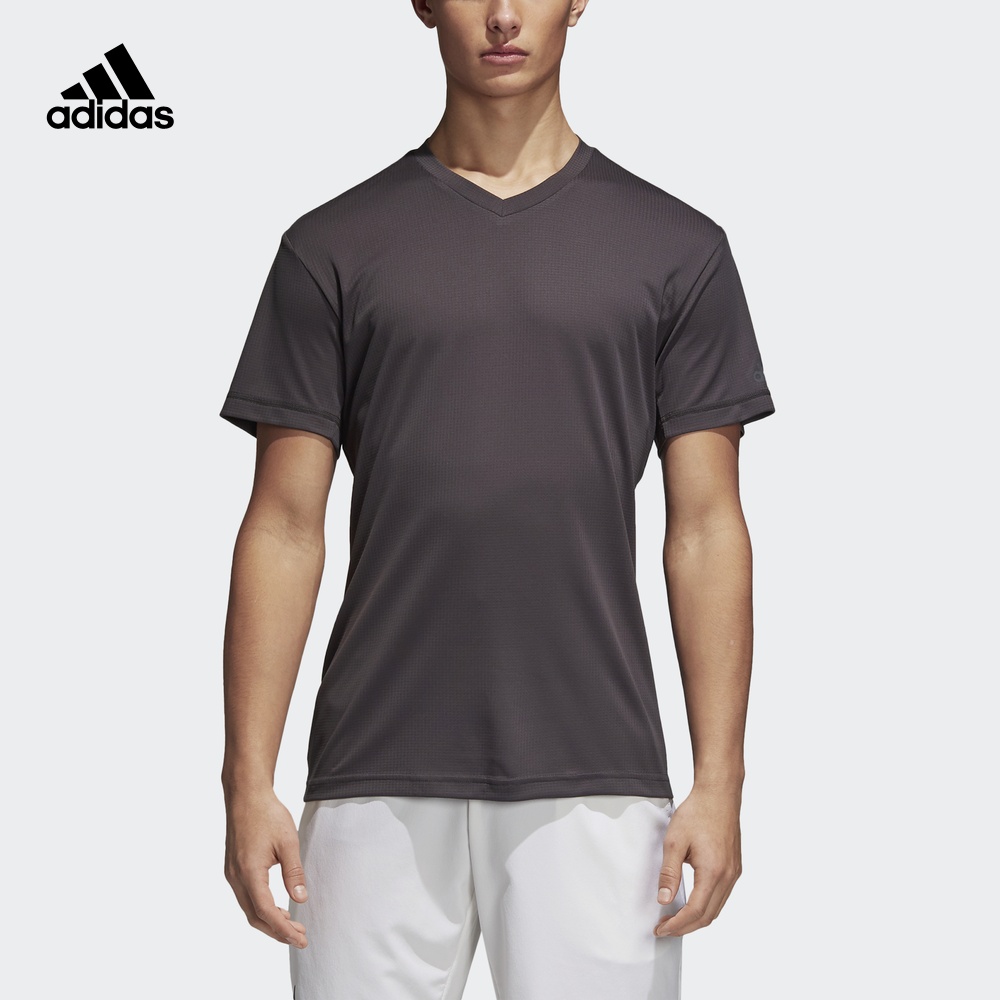 阿迪达斯官网 网球男装网球套头V领短袖T恤CD3197 CE1446 CE1447