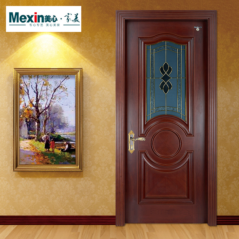 Mexin美心木门 油漆实木复合室内门 定制厨卫门 卫生间厨房玻璃门