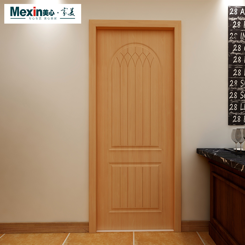 Mexin美心木门 免漆静音卧室门 实木复合定制房门 古典内门套装门