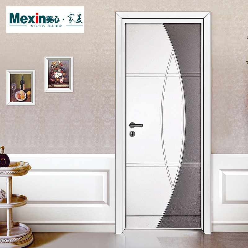 Mexin美心木门简约室内门卧室门实木复合油漆门定制门套装门@3662