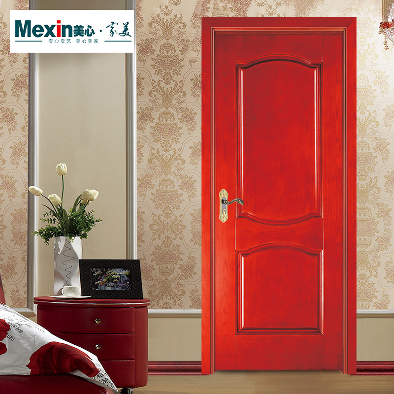 Mexin美心木门 定制烤漆全木卧室门 欧式静音房门 套装门室内门