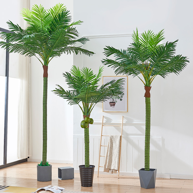 大型椰子树仿真植物客厅盆栽落地花装饰假树室内外绿植棕榈树葵树