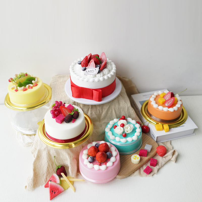来图定制 仿真水果蛋糕模型新款假水果食物橱柜生日摆设拍摄道具